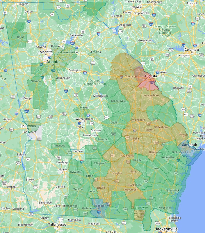 Outage map